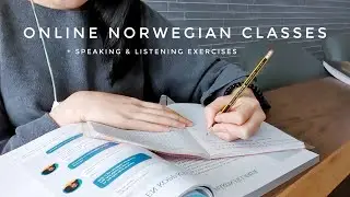 How I Study Norwegian with Online Classes | study vlog, first online language course ever