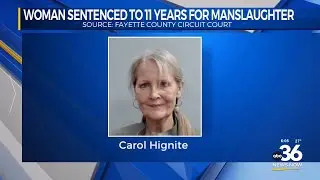 Woman sentenced to 11 years for manslaughter