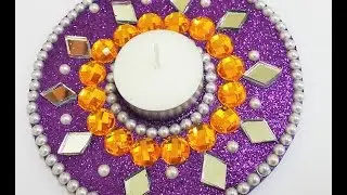 How to make a Candle stand with a Old CD/DVD