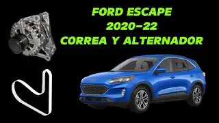 Como cambiar el alternador y la correa  serpentine belt alternator Ford escape 2020-22 1.5 T
