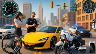 Игра-симулятор погони на полицейских машинах 3D - Симулятор вождения настоящих полицейских машин ...