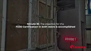 Fire doors   Certification test FD30 & FD45 in ENSATEC