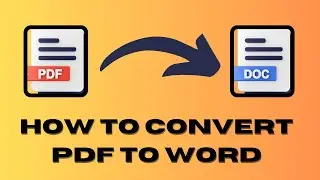 how to convart a pdf to a word docoment || pdf to word converter