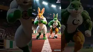 🇮🇳 India vs 🇵🇰 Pakistan Racing Challenge Between Rabbits #ai #india #pakistan