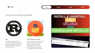 how to install and uninstall standalone rust installer on Linux
