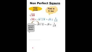 Non Perfect Square Root in 5 Seconds #vedicscience #tricks #shorts