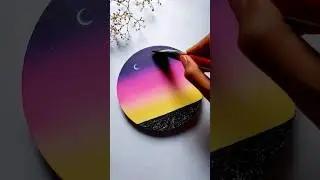 Watch me revamp this painting into a magical galaxy😍✨️ #galaxyart #satisfyingart