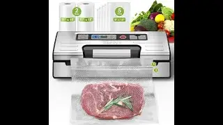Vacuum Sealer Machine 95kPa Review | Keep Food Fresh Longer with Double Heat Seal & Built-in Cutter