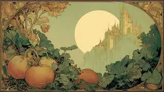 🍂 Art Nouveau Autumn Ambience | Gothic Castle, Pumpkins & Soft Autumn Jazz Oldies 🎶🏰