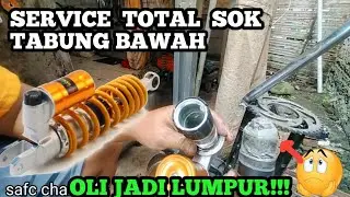 The nitrogen cylinder is filled with mud, shockbreaker service oil