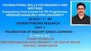 TIPS AND TECHNIQUES OF OPEN BOOK EXAM   FOUNDATIONAL SKILLS FOR RESEARCH AND WRITINGS  SNGOU UNIT 1