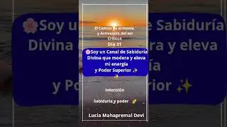 D&iacute;a 31 #PoderDivino #SabiduriaDivina #InteligenciaSuperior