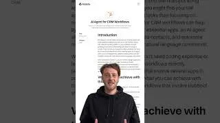 AI Agent for CRM Workflows