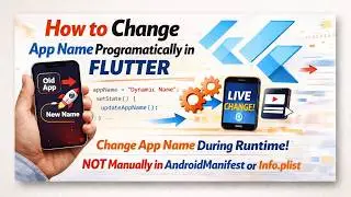 How to change App Name programatically in Flutter | Change App Name during Runtime! _ NOT Manually