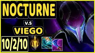 NOCTURNE vs VIEGO - 10/2/10 KDA JUNGLE CHALLENGER GAMEPLAY - KR