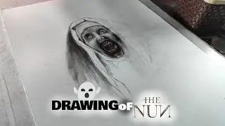 The Nun | Part-1 | Realistic Drawing Easy | SujalArt,