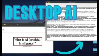 Desktop AI: How to insert AI on your Desktop for FREE (MacOS)