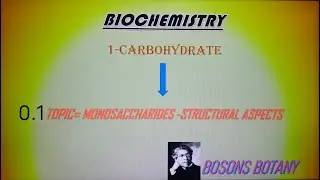 Monosaccharide structural aspects 0.1 || Biochemistry || Bosons botany