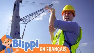 D&eacute;couvre les v&eacute;hicules de chantier | Blippi en fran&ccedil;ais | Vid&eacute;os &eacute;ducatives pour enfants