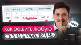 THE SECRET OF ECONOMIC TASKS - IN ONE VIDEO