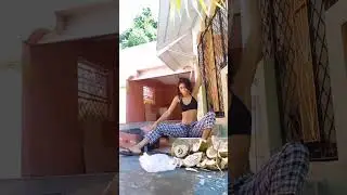I Opened a Raw Coconut With No Experience 🥥 Then Ate Everything Raw Until This Happened 😳 Part 3