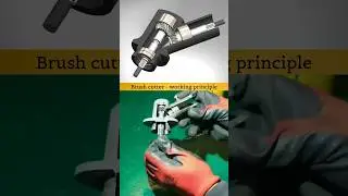 Angular Gear - Inside working principle of Brush cutter ✅ #cad #cam #mechanical #engineering