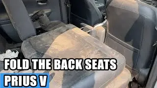 Toyota Prius V / How to Fold The Back Seats