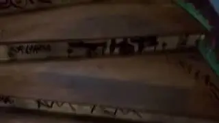 Street Art: Climbing up the Stairs at 59 Rue de Rivoli, 75001 Paris (France)