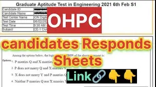 Ohpc candidates responds sheets link🔗@MissionGovtJob-7873 