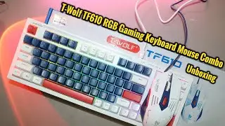 T Wolf TF610 RGB Gaming Keyboard Mouse Combo Unboxing