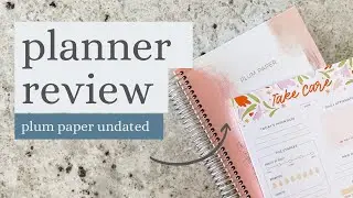 Undated A5 Daily Planner + Self-Love Daily Notepad | Plum Paper Planner Review