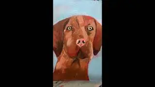 Painted my naughty dog. #art #dog #oompaloompa