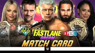 WWE Fastlane 2026 - Dream Match Card