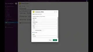 Applying filters before sharing report