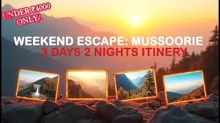 Weekend Escape ! Delhi to Mussoorie in ₹4000 | 3 Days, 2 Nights Full Plan 💸 Budget Travel Vlog 2025