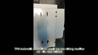 Automatic dual lines toilet paper log saw cutting machine 