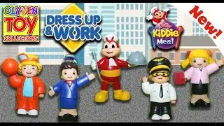 Jollibee Dress Up & Work Jolly Kiddie Meal Toys Complete Set Of 5 Extended Version