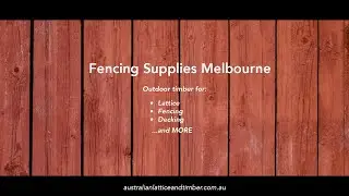 Fencing Supplies Melbourne Great Quality, Good Price, Great Service Fencing Supplies Melb