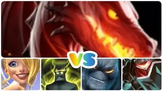 Castle crush - Gaint Growth +  Hollow knight + Storm Elemental + Angel VS Dragon 🔥