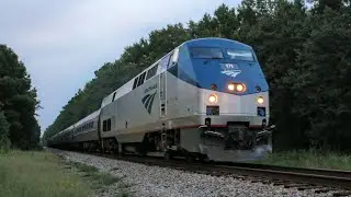 CSX Q032 & Amtrak P089 Highball Thru Charleston [1080p60]