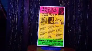 Framed Woodstock Concert Poster Found.