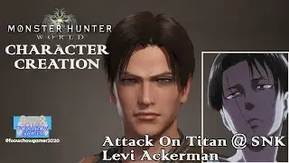 [LETS CREATE] Monster Hunter World Character Creation Anime Figure : Levi Ackerman #Levi #SNK #AoT