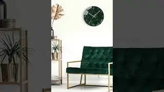VIKMARI Glass Wall Clock | 12 Inch Silent Non-Ticking Quartz Clock for Home, Office & Classroom