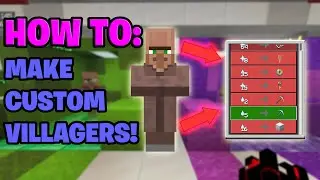 HOW TO MAKE CUSTOM VILLAGERS in Minecraft: Bedrock Edition! (DEC 2024)