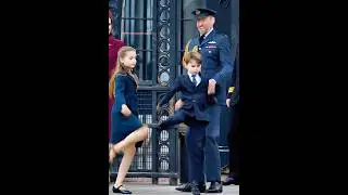 Louis & Charlotte dance so cool, fans love it 🤩#royal #princelouis #princewilliam #charlotte