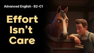 Effort Isn&rsquo;t Care | The Horse and the Groom (Advanced English &middot; B2&ndash;C1)