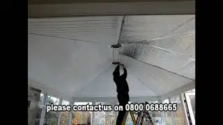 Large Conservatory Roof Insulation White