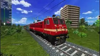 Explore new route Island | journey with srf lhb rakes #msts #trainsim