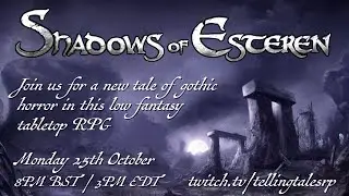 Shadows Of Esteren TTRPG || New Series Teaser Trailer || Starts Monday October 25th
