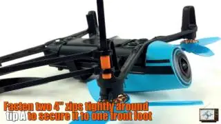 Zip Tie Mod Landing Gear Installation Tutorial - Parrot Bebop Drone Episode 46